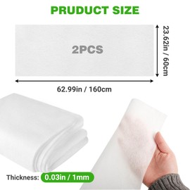 U0U Merv 13 Filter Material,20 Ft² Cut to Fit Air Filter Material,Air Filters for Purify the Air Stops Dust and Pet Dander as Small as 0.3 Microns,Suitable for AC Vents,Fan Filters (2Pcs 20 Ft²)