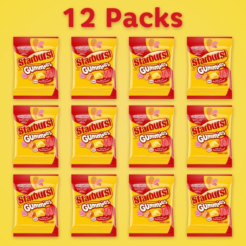 STARBURST Gummies Original Gummy Candy, 5 oz Bag (Pack of