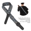 Electric Guitar Strap Adjustable Nylon Embroidered Shoulder Strap with Non