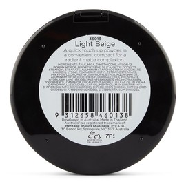 Australis AC Fresh and Flawless Pressed Powder Makeup - Light Beige Matte