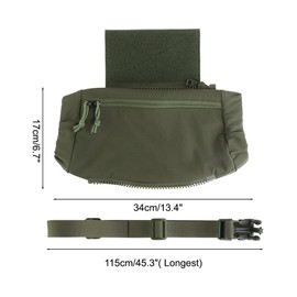 Tactical Hand Warmer, Foldable Hand Warmer Pouch Molle Warmer Bag with Hook & Loop for Outdoor Winter Hunting Camping Hiking Fishing