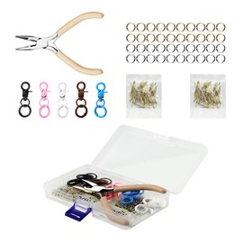 Plush Toy Keychain DIY Accessories - Stuffed Animal Toy Hanging Retrofit Supplies with 5 Keychains, Custom Plushies Keychain Maker Plush Doll Key Chain Hole Puncher for Plush Toys DIY Craft