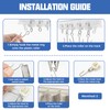 Pocysem Flexible Bendable Ceiling Curtain Track Roller Hooks Plastic Metal