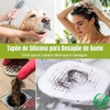 Hopeway 4 PCS Tapón de Silicona para Desagüe de Suelo,Gris