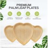 Koala love Palm Leaf Heart Shaped Bowls 6.5'' Bamboo Disposable