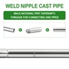 TAISHER 2PCS 304 Stainless Steel Pipe Fittings, 1/4" NPT Male