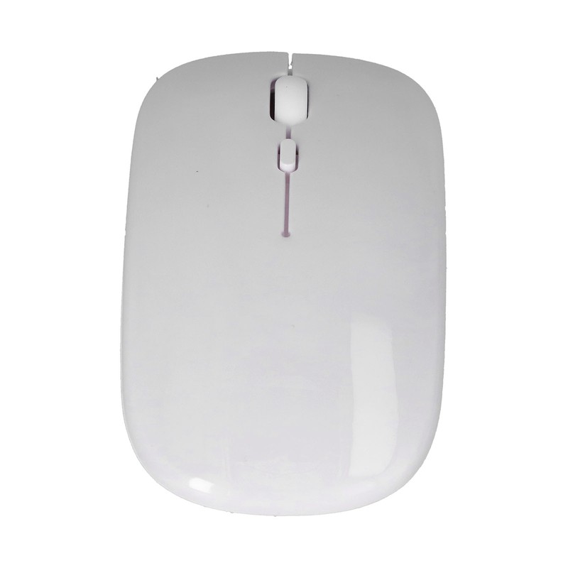 Wireless Mouse Rechargeable DualMode 2.4G Ergonomic Mute Optical Computer Accessories(White
