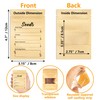 YHNTGB 100pcs Seed Envelopes Resealable with Clear Window Kraft Paper