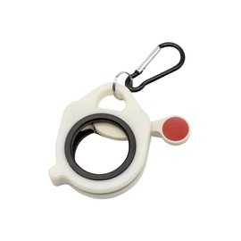 Glow in the Dark Zip Tie Holder Organizer with 10 Lightweight Cable Tie, Reusable Zip Tie Tool, Waterproof and Rustproof, Zip Tie Keeper Fasteners, White