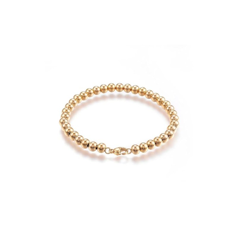 Pulsera Acero Inoxidable 304 Bolas De Acero 19.5 Cms X