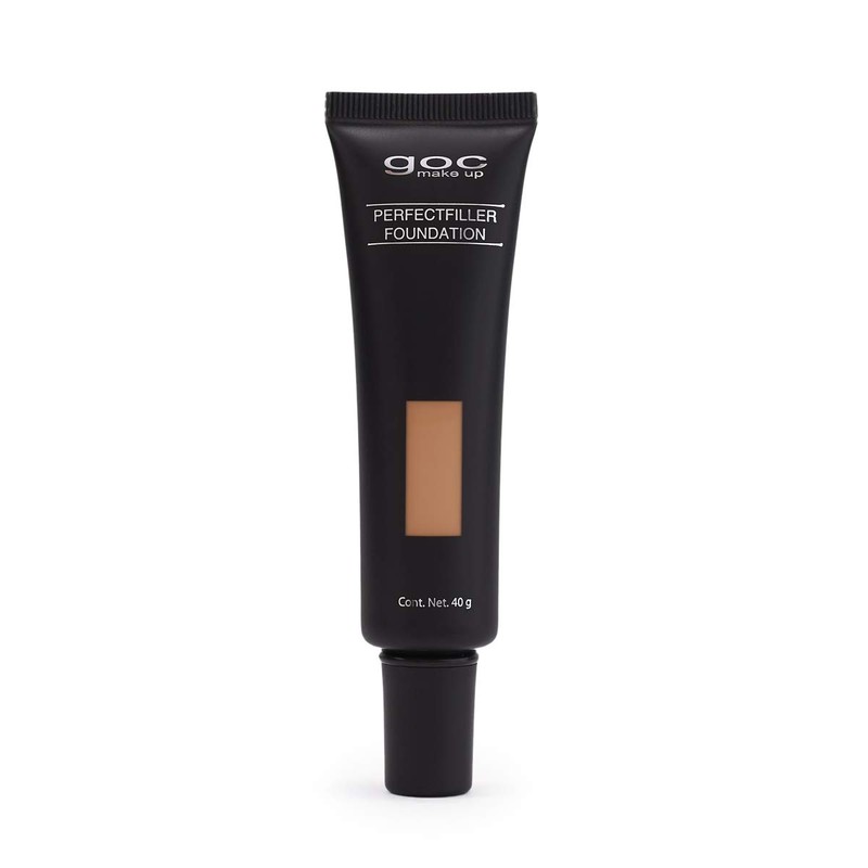 Maquillaje liquido, Perfect Filler Foundation, GOC, Extra cobertura, Acabado matte