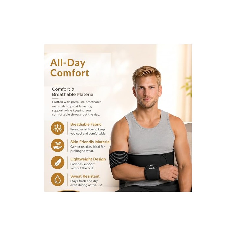 Wonder Care-Left Right Shoulder Immobilizer Arm Sling Elastic Brace for