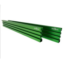 RED HOUSE TOOLS Multi T-Track - 3" Universal T-Track for Woodworking | Anodized Aluminum T Track Fence System | Woodworking Accessories | 24" Fence System (Set of 2) | Light Green