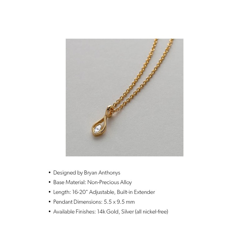 Bryan Anthonys Find Your Fire Necklace, Silver Necklace for Women,