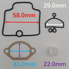 Canyoyi Motorcycle Carburetor Carb Rebuild Kit for Jet OKO Spare Jets PWK 28mm 23-117