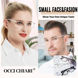 OCCI CHIARI High End Designer Reading Glasses for Women Men Designer 2.5x Lightweight Comfort Readers for Petite face(1.0 1.25 1.5 1.75 2.0 2.25 2.5 2.75 3.0 3.5 4.0 5.0 6.0)