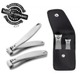 Apexay Nail Clipper Set is Crafted from Ultra-Sharp, Surgical-Grade Stainless Steel, Designed to Handle Both Thick and Delicate Fingernails and toenails with Ease. [Made in Solingen, Germany](Gray)