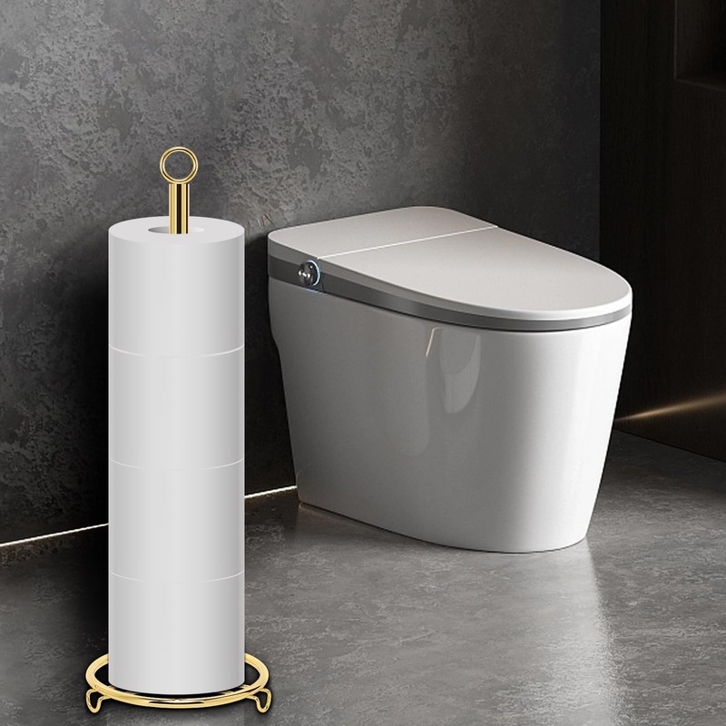 Siyzda Bath Toilet Paper Holder, Toilet Tissue Roll Organizer Storage,