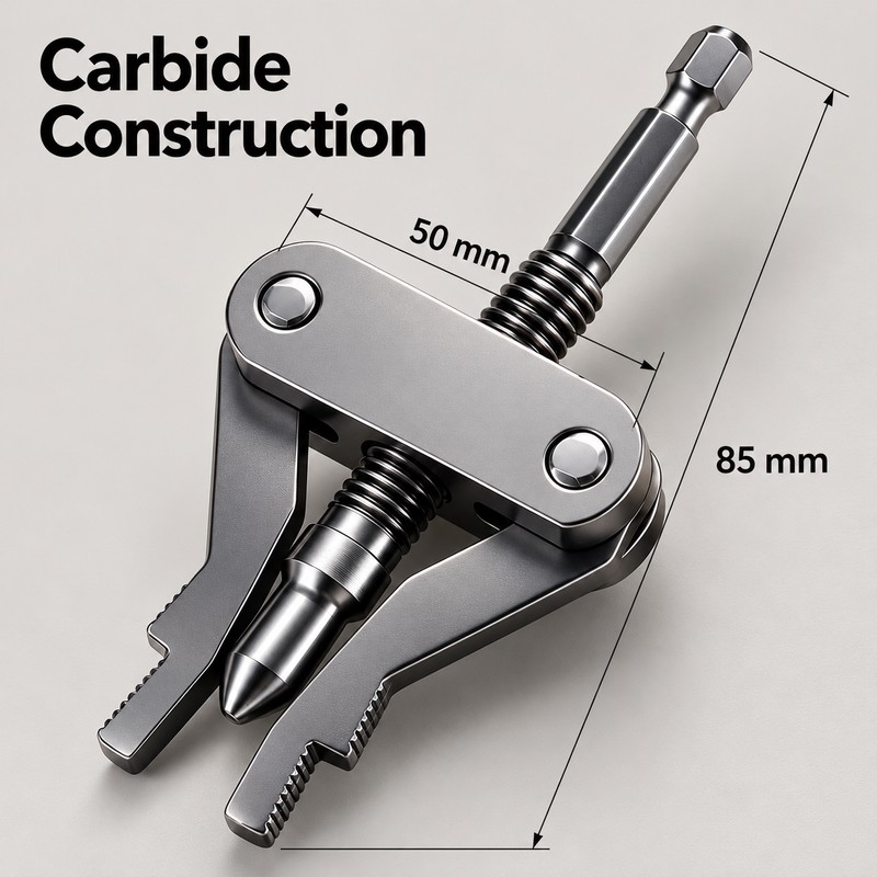 Universal Broken Pipe Extractor with Hex Shank, Drill-Powered Adjustable Plumbing