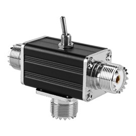 Gorise 100W Antennae Switch, SO239 Interface Manual 2-channel CB/HAM Antenna Coaxial Switch Antennae Splitter