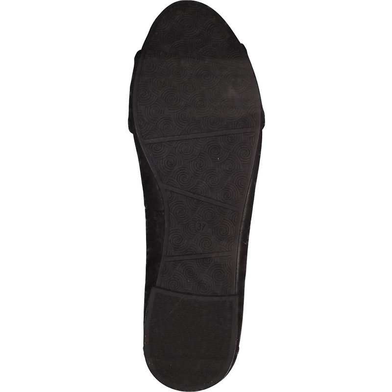 MARCO TOZZI Women's 2-2-22102-20 Ballet Flats, black