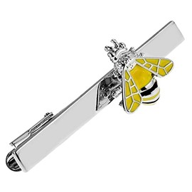 Bee N02501 Bee Tie Clip, Tie Bar, Tie Clip, Brass, No Gemstone