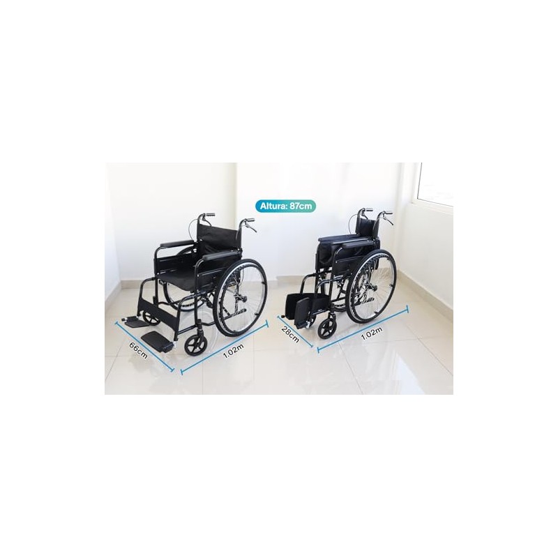 Gambimedic Silla De Ruedas Llanta Neumatica De Aire Todoterreno Acero