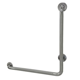 Kingston Brass GBL1424CSL1 24"x 24" L-Shaped Grab Bar - Left Hand, Mirror