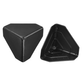 sourcing map Corner Protector PP Plastic 2" x 2" x 2" for Carton, Boxes Packaging Black Pack of 24