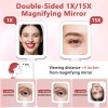Decluttr Magnifying Mirror with Light, Rechargeable 1X/15X Magnification Lighted Mak