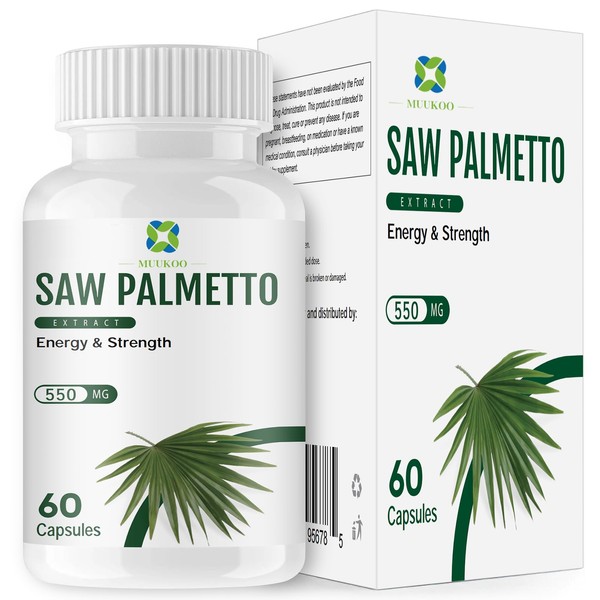 Herbs Saw Palmetto Extract,Supports Healthy Prostate Function for Men,Potent Saw