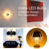 G45 G14 4W Dimmable Silver Tipped LED Filament Half Chrome