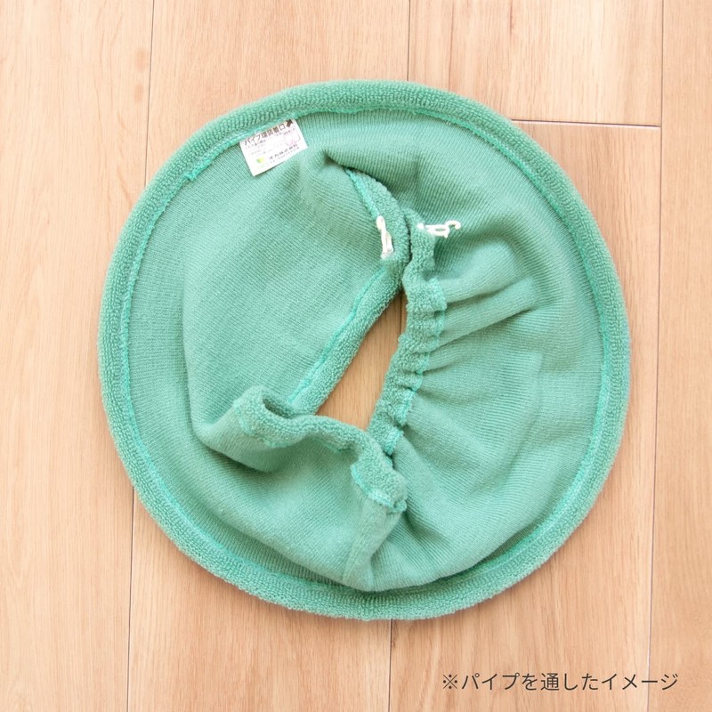 Oka Royal Collection Arts O-Shaped Dedicated Toilet Seat Cover, Green