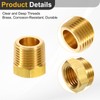sourcing map 2Pcs 3/8 NPT Male x 1/4 NPT Female