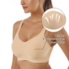 Vertvie Women's 1/2/3-Piece Sports Bra Set, Plain, Without Underwire, Bustier,