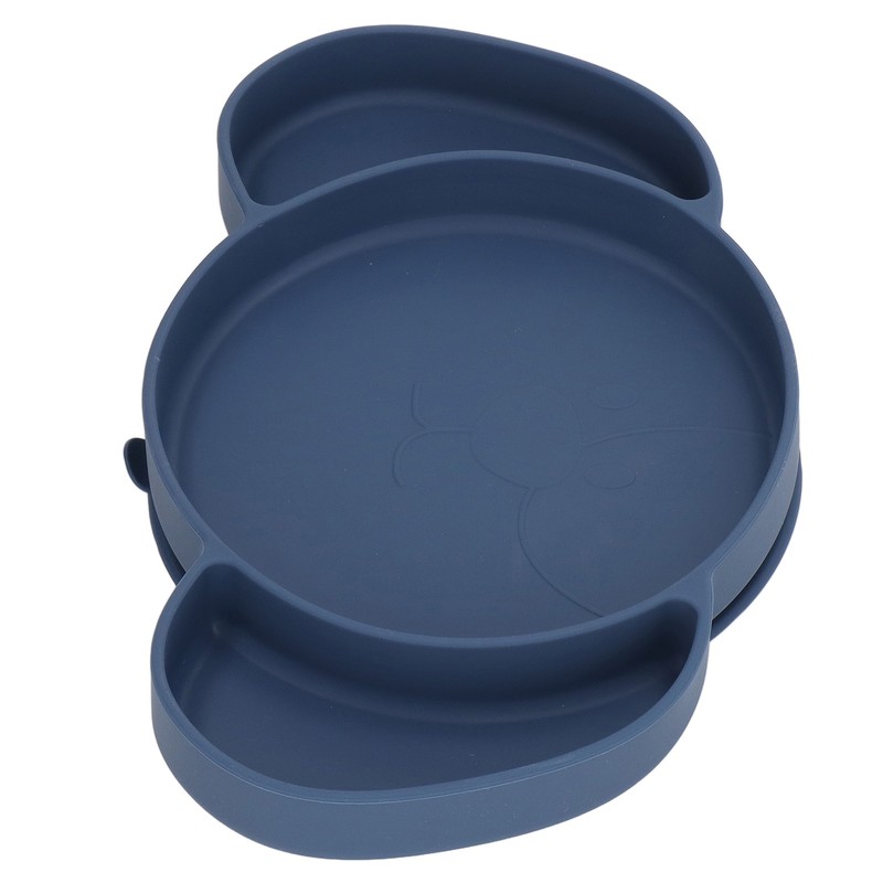 Kids Divided Plates Safe Silicone Foldable Prevent Slipping Toddler Suction