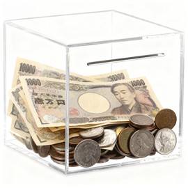 Piggy bank, high hardness transparent acrylic piggy bank, a sense of accomplishment, cannot be opened, the goal is clear,