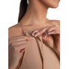 Capezio Women's Seamless Clear Back Bra With Transition Straps, Nude,