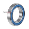 sourcing map 6802-2RS Deep Groove Ball Bearing 15x24x5mm Double Sealed