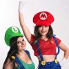 Par de Gorras Mario Bross Y Luigi Gorro Disfraz Fiesta