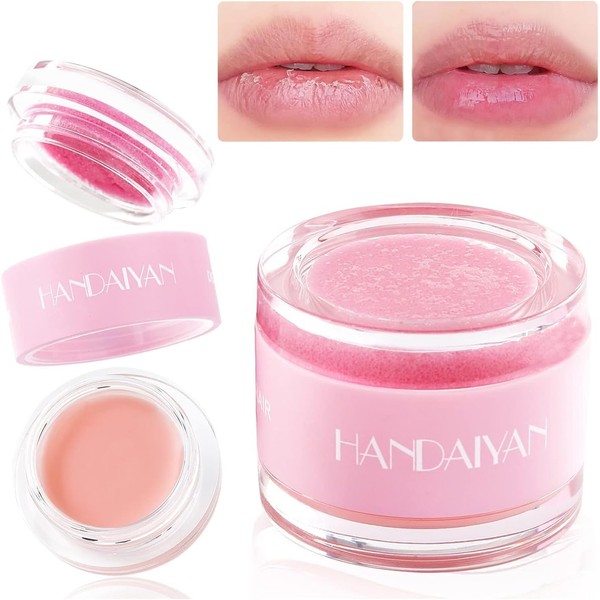 De Bálsamo Labial y Exfoliante Labial 2 en 1 Set,