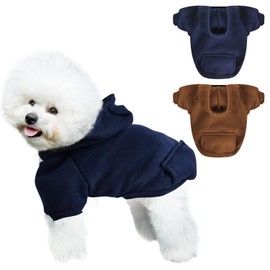 JESUS 2 Piezas Sudadera con Capucha para Perro,Pequeño | Sudadera Hoodie con Capucha para Perros y Gatos Ropa Sueter,Sudadera Perro pequeño,pequeños y medianos Chihuahua Gatos Abrigo