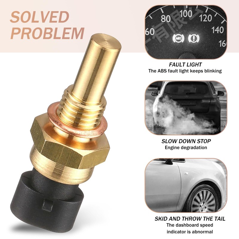 1 Pack Engine Coolant Temperature Sensor, ECT Temp Sensor Replacement