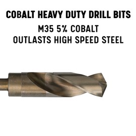 Drill America 41/64" Reduced Shank Cobalt Drill Bit with 1/2" Shank, D/ACO Series