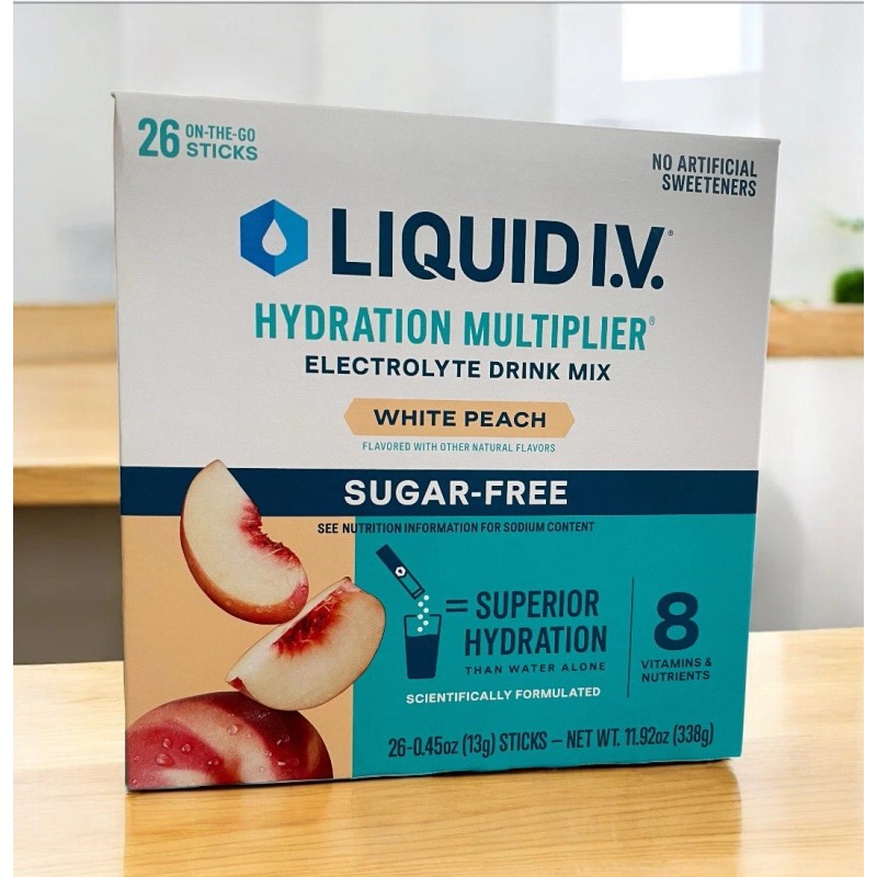 Liquid I.V. 26 Pack White Peach-Hydratio