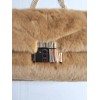 A New Day A New Day Tan Faux Fur Crossbody