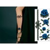THE FANTASY 3D11 Tattoo Stickers, Rose Ribbon, Unisex, For Ages