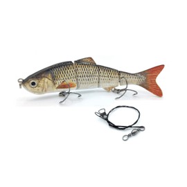 SIMSA-Expert Shed Wobbler Swimbait Artificial Bait (15 cm, 35 g) Steel Leader Set for Pike Perch Zander Trolling Sinking