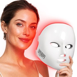Sistema de terapia de fotones Newkey de luz LED, en 7 colores, para el cuidado de la piel facial y máscara de belleza