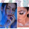 12 Colours Festival Face Glitter Sequins, Cosmetic Glitter Flakes, Make-Up